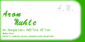 aron muhle business card